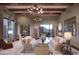Open concept living area with high ceilings, elegant furnishings, and natural light at 10532 N Crestview Dr, Fountain Hills, AZ 85268