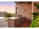 Built-in outdoor kitchen perfect for entertaining, with a grill and granite countertops at 10532 N Crestview Dr, Fountain Hills, AZ 85268