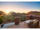 Relaxing patio overlooking pool and mountain landscape at 10532 N Crestview Dr, Fountain Hills, AZ 85268