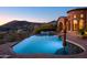 Luxury pool with mountain views, inviting you to relax and enjoy the scenic landscape at 10532 N Crestview Dr, Fountain Hills, AZ 85268
