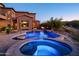 Luxury backyard oasis with a large pool and spa at 10532 N Crestview Dr, Fountain Hills, AZ 85268