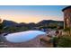 Inviting pool and spa with mountain backdrop at 10532 N Crestview Dr, Fountain Hills, AZ 85268