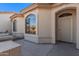 Front entry with security door and sidelight windows at 10960 E Monte Ave # 125, Mesa, AZ 85209