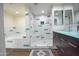 Bathroom with soaking tub, shower, and double vanity at 1326 N Central Ave # 416, Phoenix, AZ 85004
