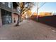 Relaxing courtyard with gravel and trees at 1326 N Central Ave # 416, Phoenix, AZ 85004