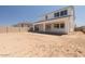 Spacious backyard featuring a covered patio, offering a blank canvas for outdoor customization at 1350 E Prescott St, Gilbert, AZ 85298