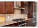 Modern kitchen with stainless steel appliances and granite countertops at 26573 W Abraham Ln, Buckeye, AZ 85396