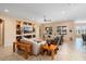 Spacious living room with a built-in entertainment center and comfortable seating at 26573 W Abraham Ln, Buckeye, AZ 85396