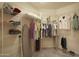 Spacious closet with wire shelving and hanging rods at 3800 S Cantabria Cir # 1029, Chandler, AZ 85248
