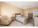 Spacious main bedroom with ensuite bathroom and patio access at 3800 S Cantabria Cir # 1029, Chandler, AZ 85248