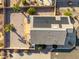 Aerial view of house showing solar panels and backyard at 11623 W Lemon Ct, Surprise, AZ 85378