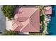 House with red tile roof, viewed from directly above at 1530 W Commerce Ave, Gilbert, AZ 85233