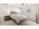 Bedroom with a queen-size bed and nightstand at 1710 E 1St St, Mesa, AZ 85203