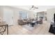 Spacious living room with tiled floors and fireplace at 1710 E 1St St, Mesa, AZ 85203