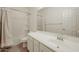 Bathroom with single vanity and shower/tub combo at 2759 E Mews Rd, Gilbert, AZ 85298