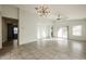 Spacious living room with high ceilings and tile floors at 2759 E Mews Rd, Gilbert, AZ 85298