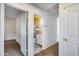 Small bathroom with a shower and pedestal sink at 3215 W Molly Ln, Phoenix, AZ 85083