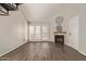 Living room with fireplace and access to balcony at 4901 S Calle Los Cerros Dr # 241, Tempe, AZ 85282