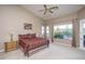 Large bedroom with high ceilings and backyard view at 5037 E Sleepy Ranch Rd, Cave Creek, AZ 85331