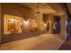 Covered patio with views into the home's interior at 5037 E Sleepy Ranch Rd, Cave Creek, AZ 85331