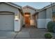 Home's entryway with double door and exterior lighting at 5037 E Sleepy Ranch Rd, Cave Creek, AZ 85331