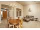 Open living room and dining area with a view of the front entryway at 5037 E Sleepy Ranch Rd, Cave Creek, AZ 85331