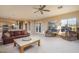 Open living room with a view of the kitchen at 5037 E Sleepy Ranch Rd, Cave Creek, AZ 85331