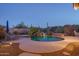 Inviting backyard pool with waterfall feature at 5037 E Sleepy Ranch Rd, Cave Creek, AZ 85331