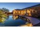 Inviting backyard pool with waterfall feature at 5037 E Sleepy Ranch Rd, Cave Creek, AZ 85331
