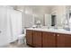 Bathroom with single vanity and shower at 5640 W Victory Way, Florence, AZ 85132