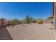 Large backyard with gravel, cacti, and desert landscape at 6416 E Hacienda La Noria Ln, Gold Canyon, AZ 85118
