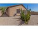 Desert landscape backyard with gravel and a blue grill at 6416 E Hacienda La Noria Ln, Gold Canyon, AZ 85118