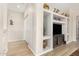 Built-in shelving and storage in hallway, offering extra space and style at 6416 E Hacienda La Noria Ln, Gold Canyon, AZ 85118