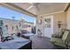 Covered patio with seating and a grill, perfect for outdoor entertaining at 8865 E Baseline Rd # 1106, Mesa, AZ 85209