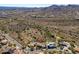 Aerial view showing location of house in a desert mountain community at 15856 N Aspen Dr, Fountain Hills, AZ 85268