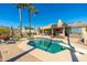 Stunning pool and patio area with mountain views and diving board at 15856 N Aspen Dr, Fountain Hills, AZ 85268