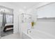 Spa-like bathroom with soaking tub and walk-in shower at 17755 W Jojoba Rd, Goodyear, AZ 85338