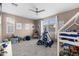 Cozy bedroom with bunk beds and teepee at 17755 W Jojoba Rd, Goodyear, AZ 85338