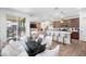 Open concept kitchen with breakfast nook and view of backyard at 17755 W Jojoba Rd, Goodyear, AZ 85338