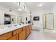 Elegant bathroom with double vanity and large shower at 3331 S Vine St, Chandler, AZ 85248