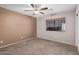 Charming bedroom with window and neutral color palette at 3331 S Vine St, Chandler, AZ 85248