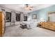 Spacious bedroom with ceiling fan and ample natural light at 3331 S Vine St, Chandler, AZ 85248