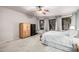 Bedroom with large window and ceiling fan at 3331 S Vine St, Chandler, AZ 85248