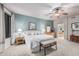 Bright bedroom with a view and en-suite bathroom access at 3331 S Vine St, Chandler, AZ 85248