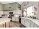 Kitchen features white cabinets, granite counters and tile backsplash at 3331 S Vine St, Chandler, AZ 85248