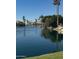 Serene lake view with lush landscaping and homes at 3331 S Vine St, Chandler, AZ 85248