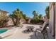 Peaceful backyard patio with fire pit and seating area at 3331 S Vine St, Chandler, AZ 85248