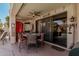 Covered patio with seating and pool access at 3331 S Vine St, Chandler, AZ 85248