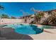 Inviting kidney-shaped pool with spa and ample patio space at 3331 S Vine St, Chandler, AZ 85248