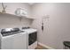 Convenient laundry room with washer and dryer hookups at 3392 E Strawberry Dr, Gilbert, AZ 85298